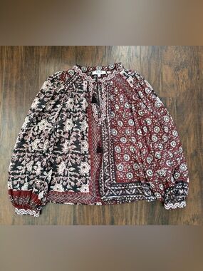 SEA NY Peasant blouse size L